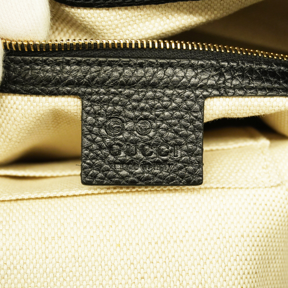 Gucci Soho Handbag Shoulder Bag Leather Black - Picture 5 of 9